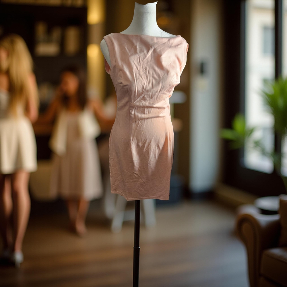 NWOT Size medium Light Pink Sleeveless Midi Dress